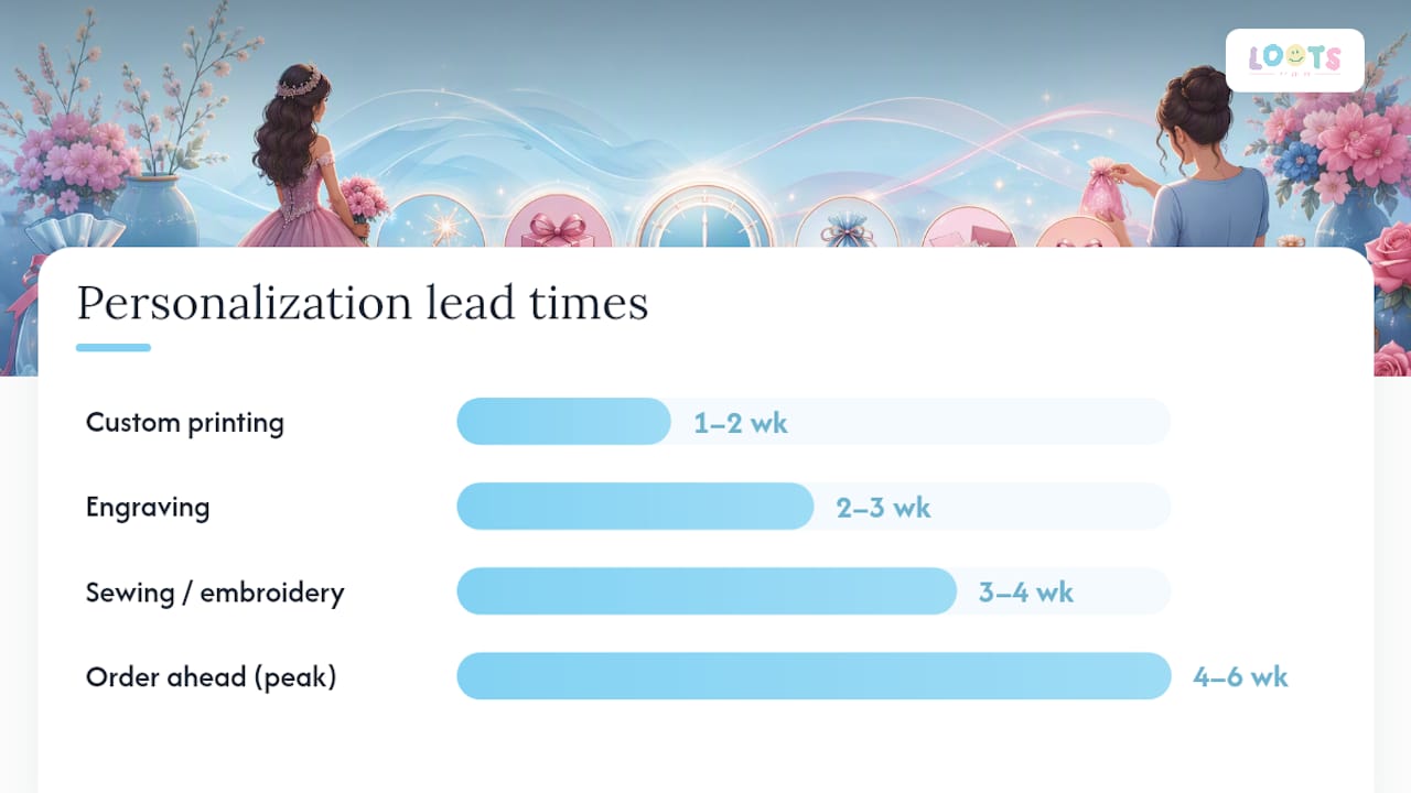 Budgeting and lead times: cost bands and when to order — overview diagram